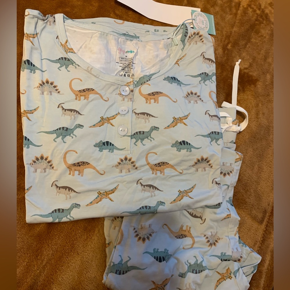 Gigi and Max dinosaur jogger set